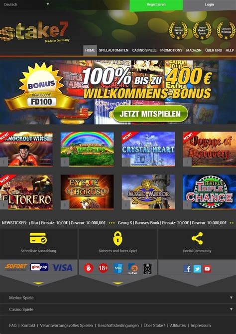 merkur stake7|Stake7 Online Casino: Live Casino, Slots und Table Games.